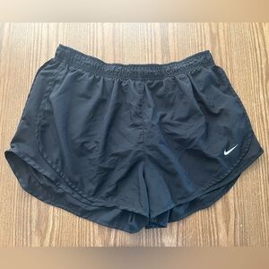 Nike Women's Black Athletic Running Shorts with White Swoosh size XL